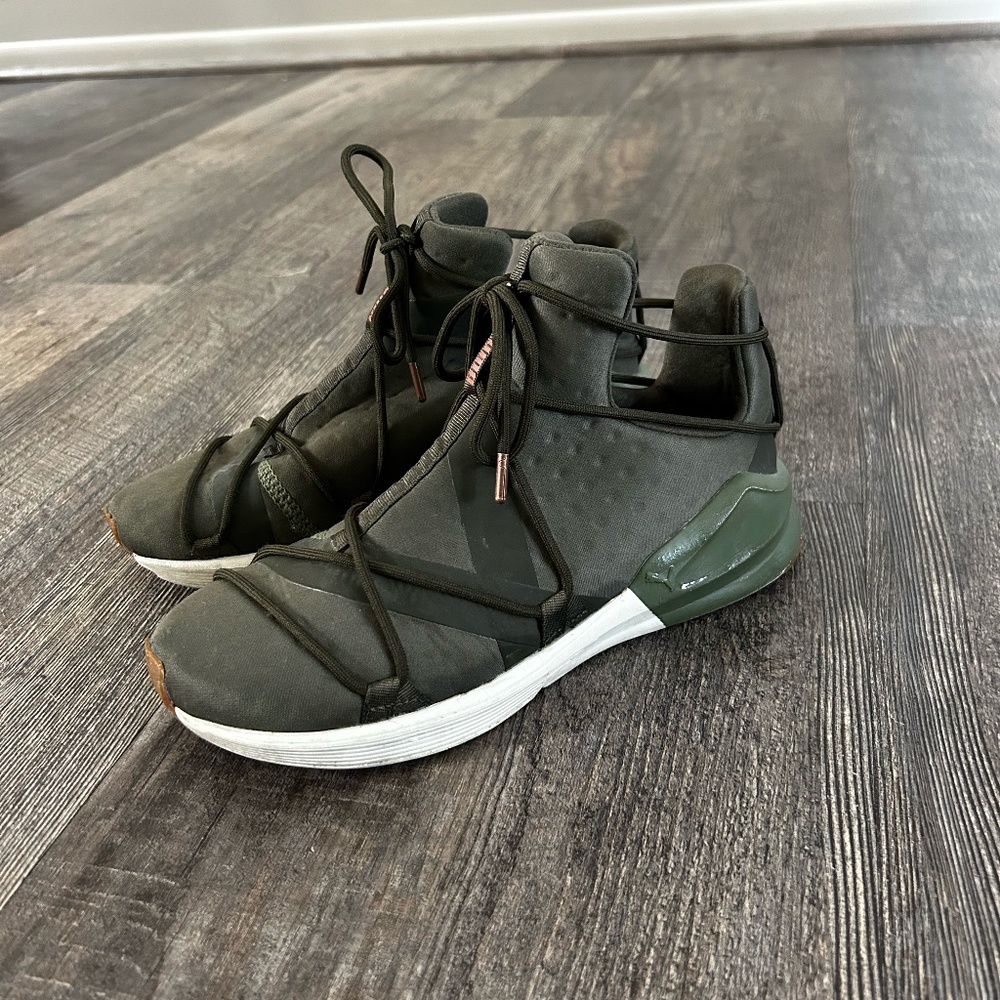 Puma Women's Fierce Rope Art Olive Green Sneakers